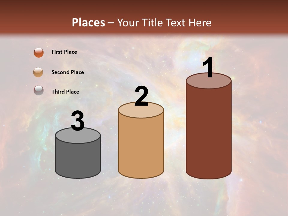 An Image Of A Large Star In The Sky PowerPoint Template