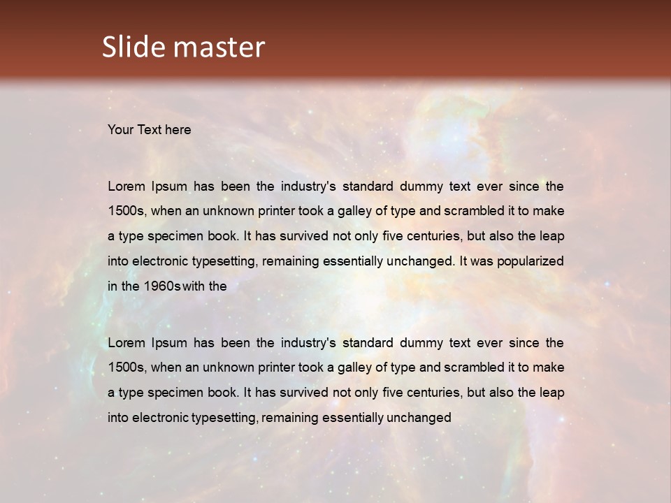 An Image Of A Large Star In The Sky PowerPoint Template