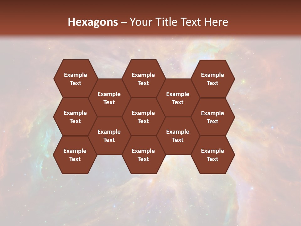 An Image Of A Large Star In The Sky PowerPoint Template