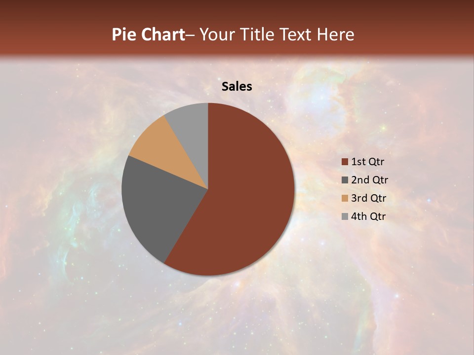 An Image Of A Large Star In The Sky PowerPoint Template