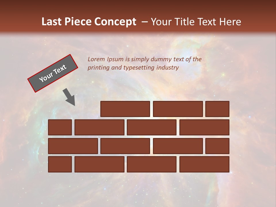 An Image Of A Large Star In The Sky PowerPoint Template