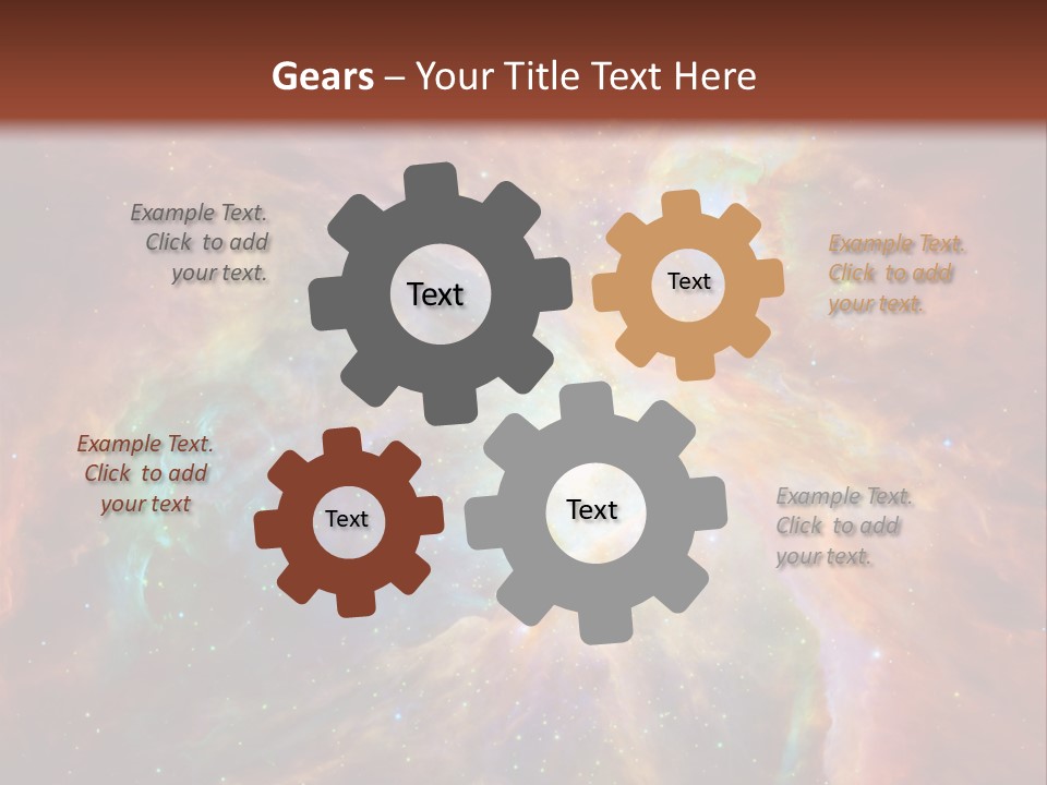 An Image Of A Large Star In The Sky PowerPoint Template