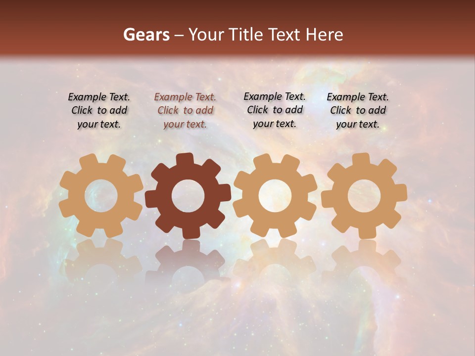 An Image Of A Large Star In The Sky PowerPoint Template