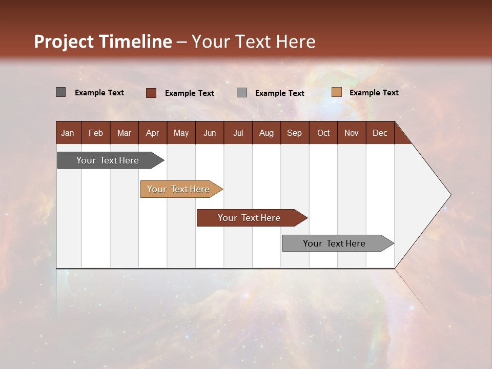 An Image Of A Large Star In The Sky PowerPoint Template