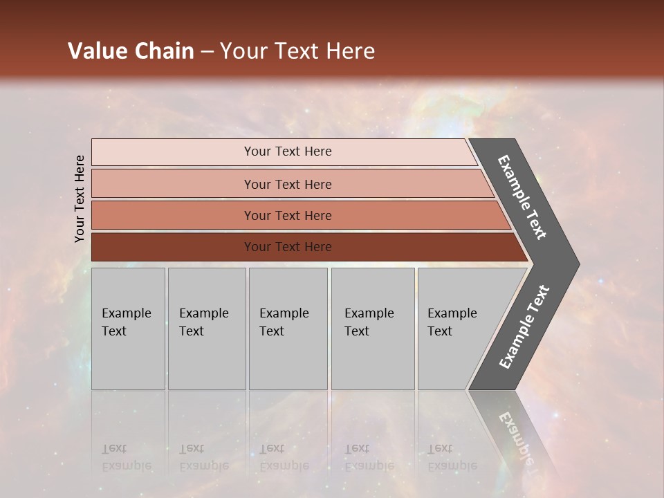 An Image Of A Large Star In The Sky PowerPoint Template