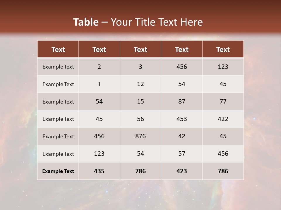 An Image Of A Large Star In The Sky PowerPoint Template