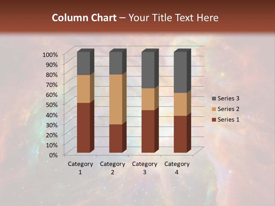 An Image Of A Large Star In The Sky PowerPoint Template