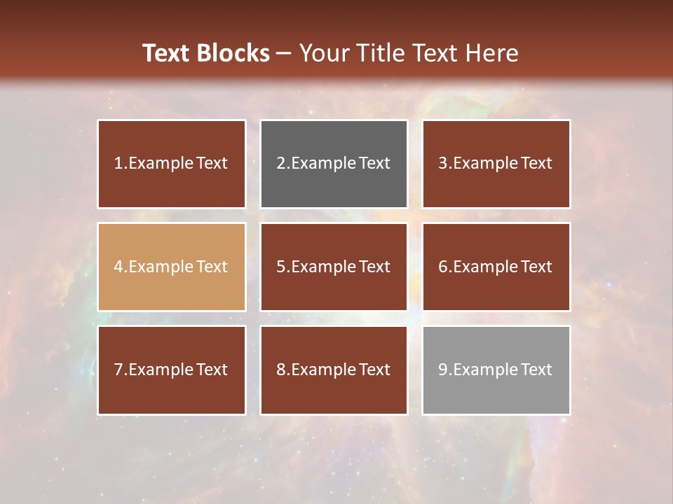 An Image Of A Large Star In The Sky PowerPoint Template