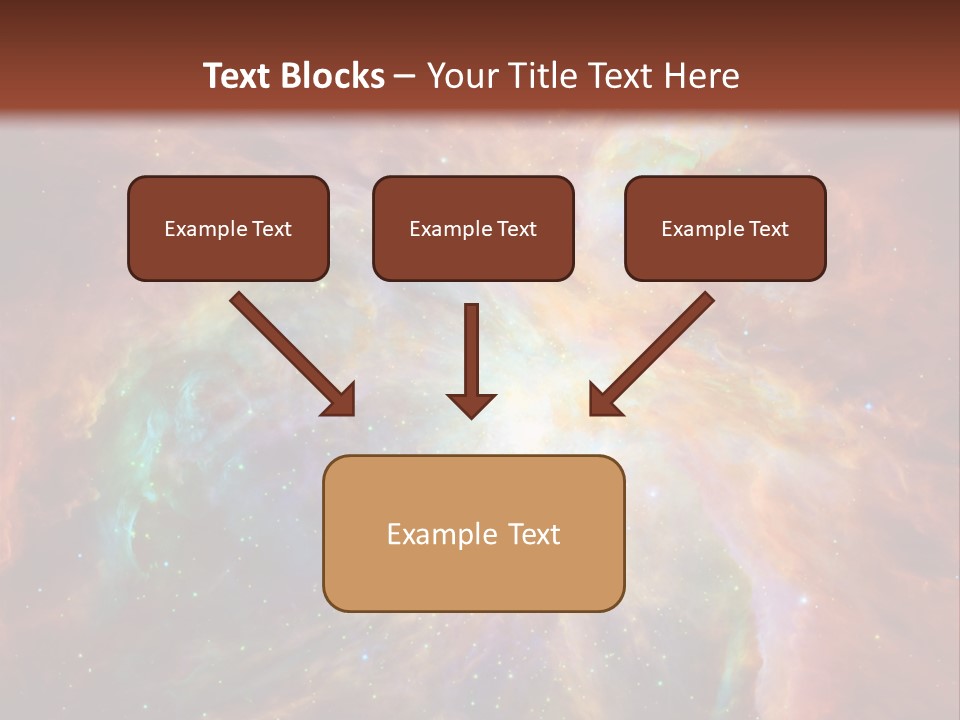 An Image Of A Large Star In The Sky PowerPoint Template