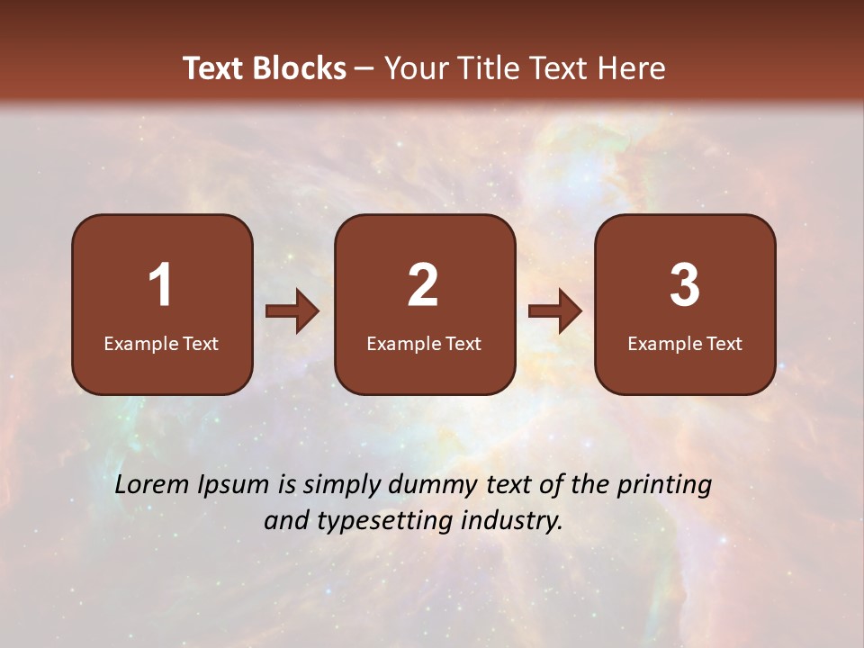 An Image Of A Large Star In The Sky PowerPoint Template