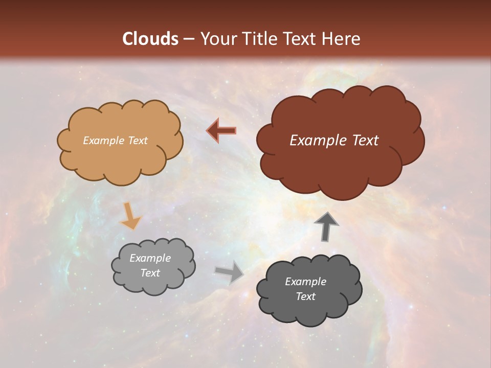 An Image Of A Large Star In The Sky PowerPoint Template