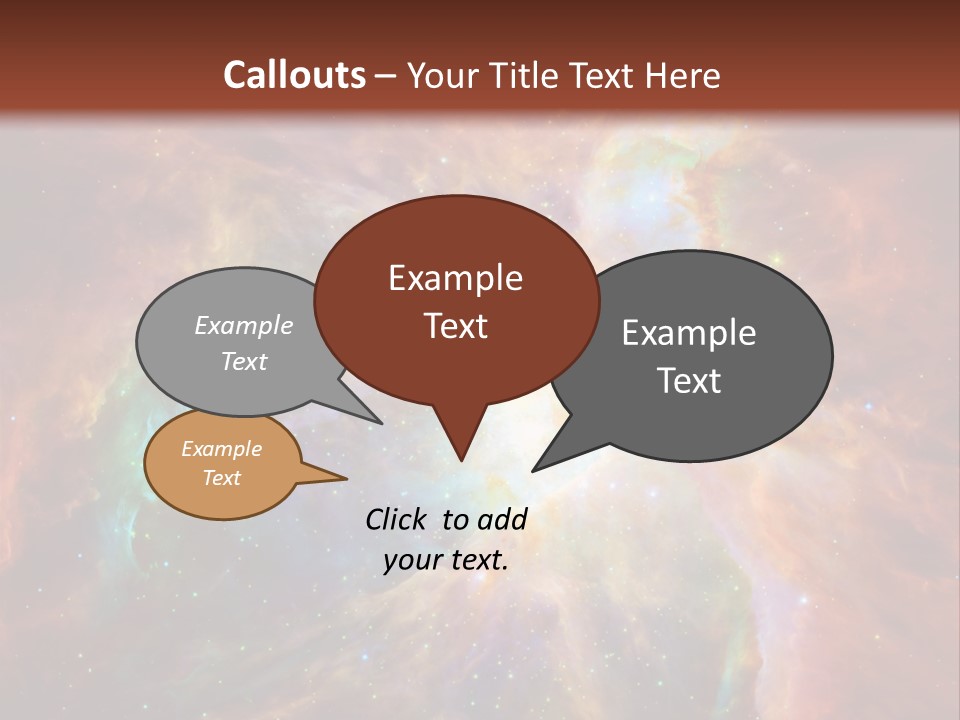 An Image Of A Large Star In The Sky PowerPoint Template