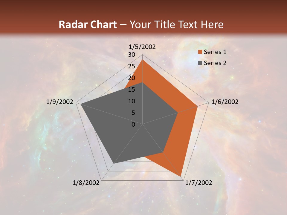 An Image Of A Large Star In The Sky PowerPoint Template