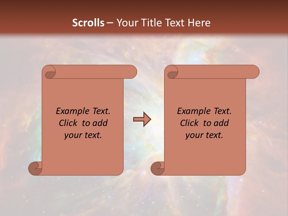 An Image Of A Large Star In The Sky PowerPoint Template