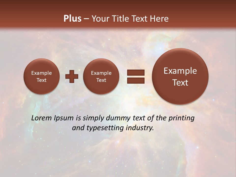 An Image Of A Large Star In The Sky PowerPoint Template