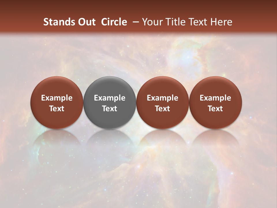 An Image Of A Large Star In The Sky PowerPoint Template