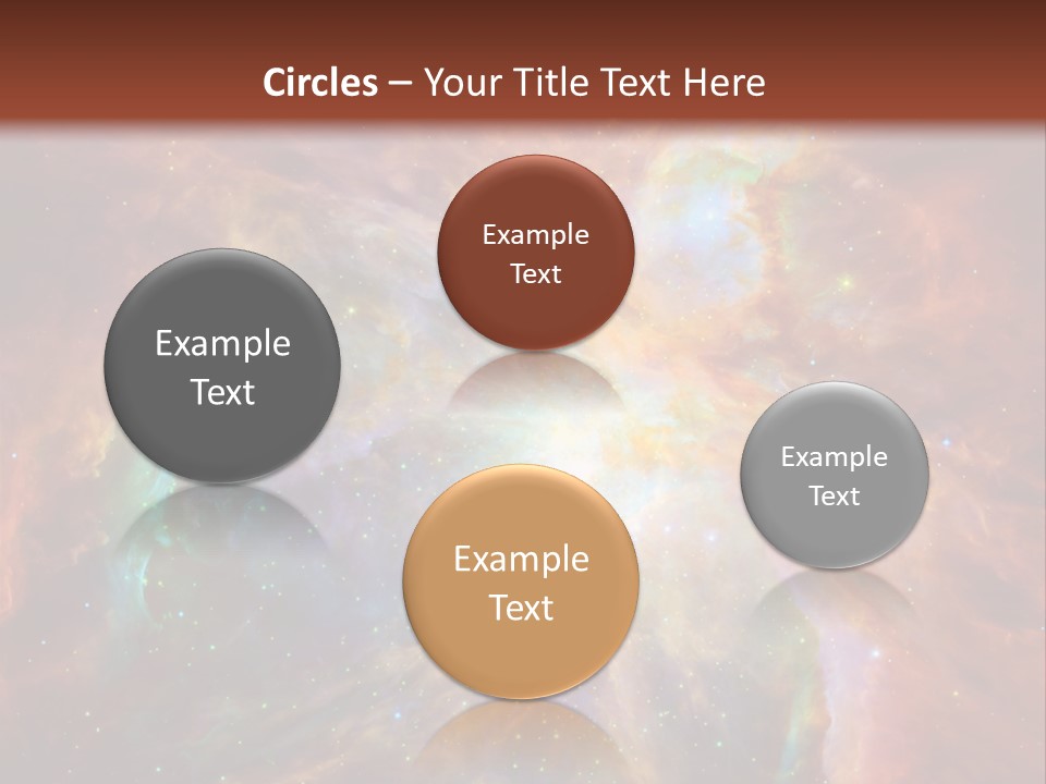 An Image Of A Large Star In The Sky PowerPoint Template