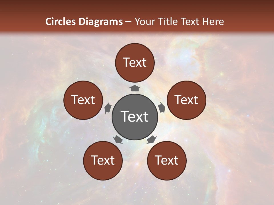 An Image Of A Large Star In The Sky PowerPoint Template