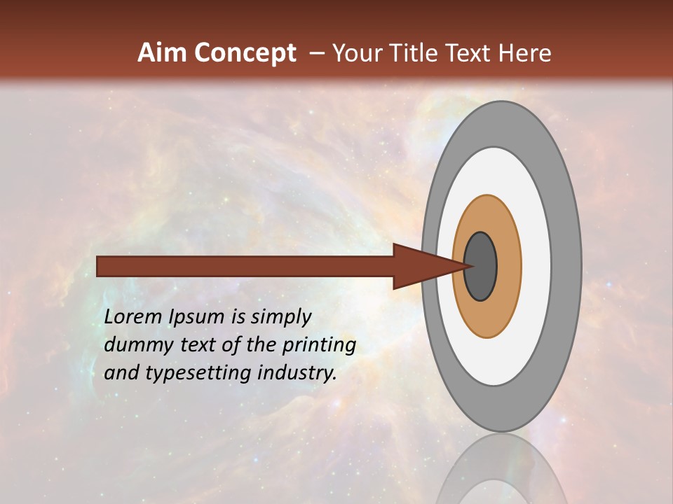 An Image Of A Large Star In The Sky PowerPoint Template