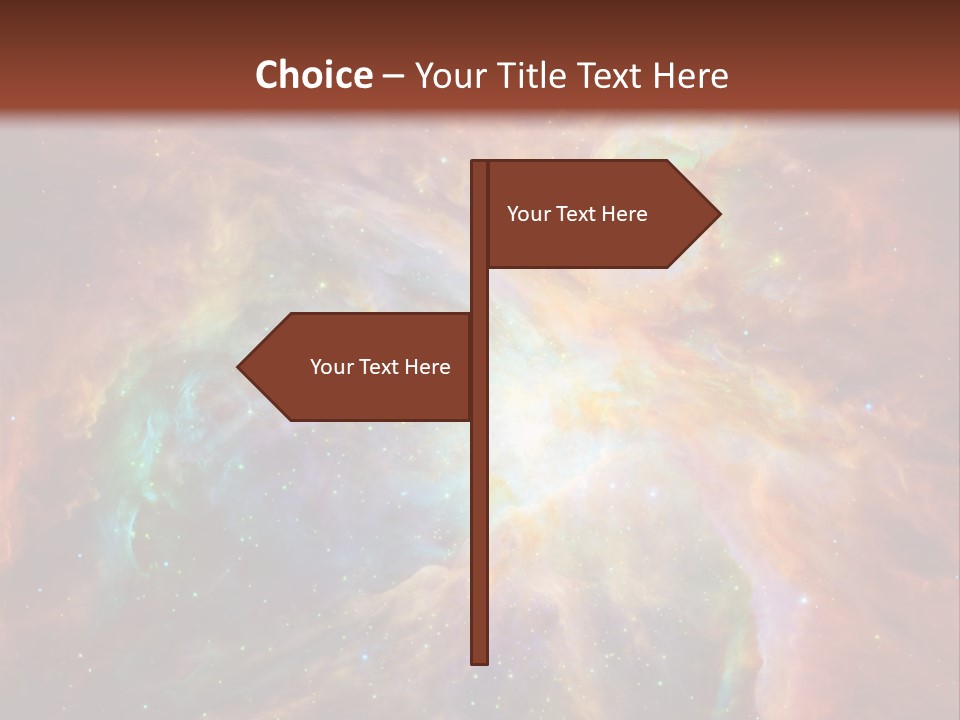 An Image Of A Large Star In The Sky PowerPoint Template