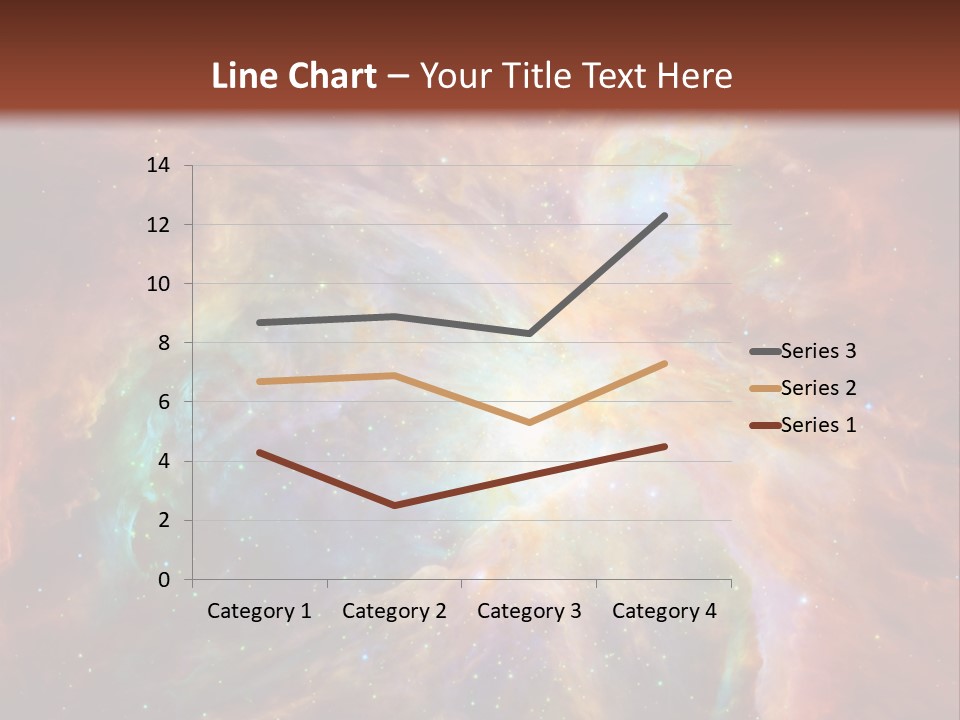 An Image Of A Large Star In The Sky PowerPoint Template