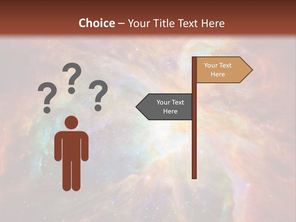 An Image Of A Large Star In The Sky PowerPoint Template