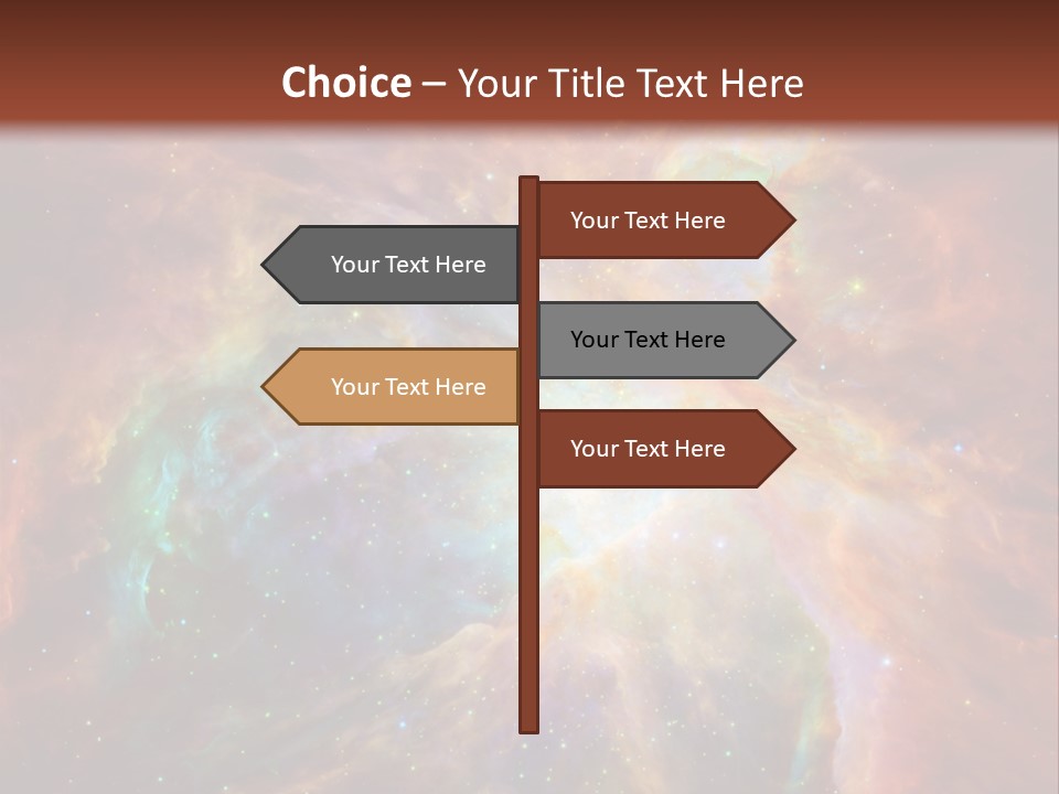 An Image Of A Large Star In The Sky PowerPoint Template