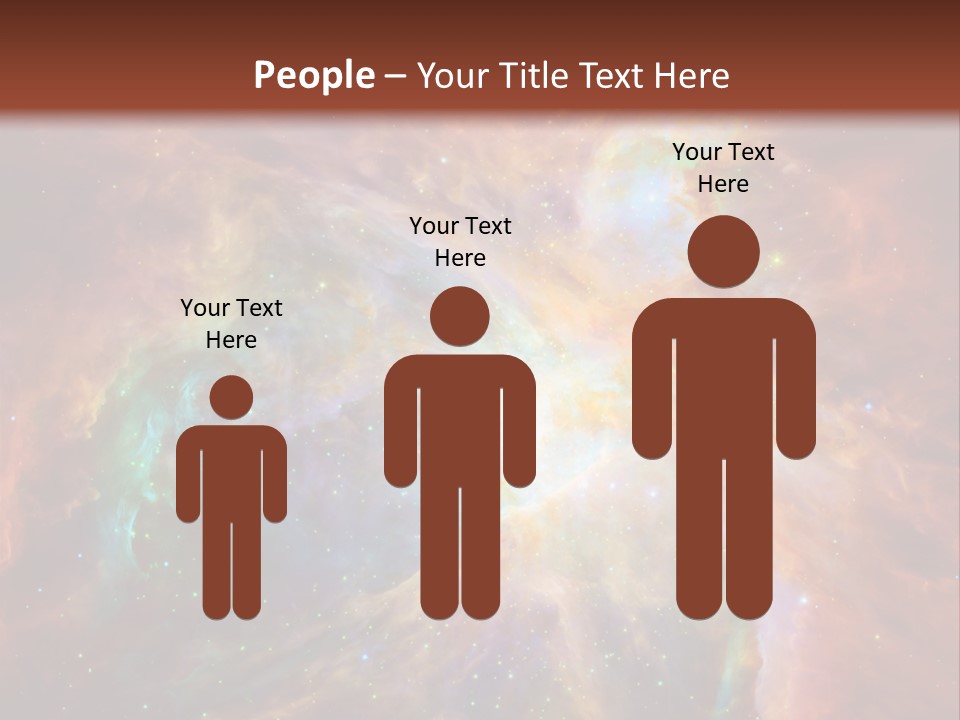 An Image Of A Large Star In The Sky PowerPoint Template