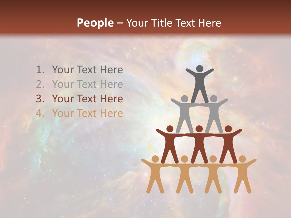 An Image Of A Large Star In The Sky PowerPoint Template