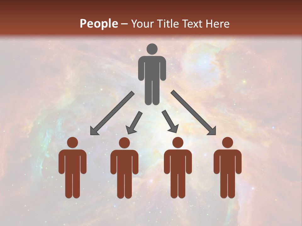 An Image Of A Large Star In The Sky PowerPoint Template