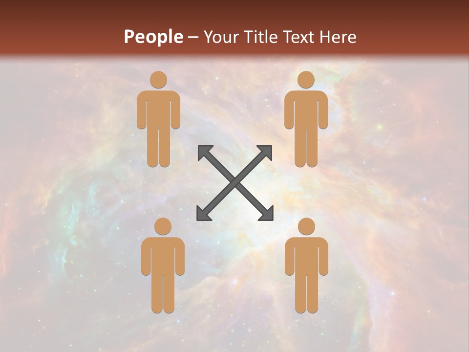 An Image Of A Large Star In The Sky PowerPoint Template