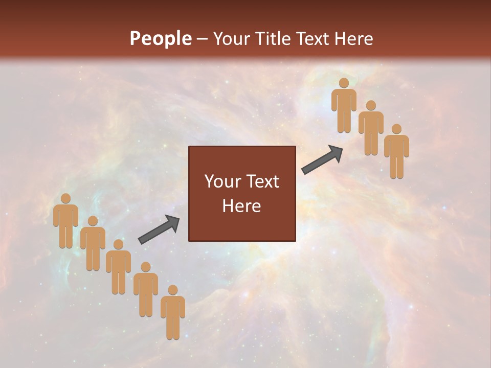 An Image Of A Large Star In The Sky PowerPoint Template