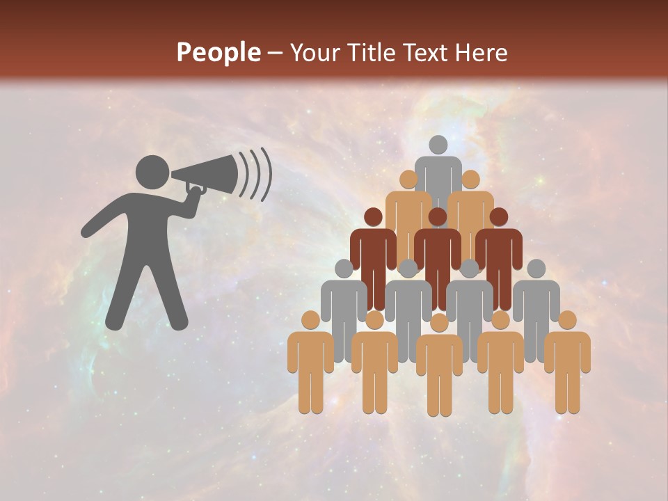 An Image Of A Large Star In The Sky PowerPoint Template