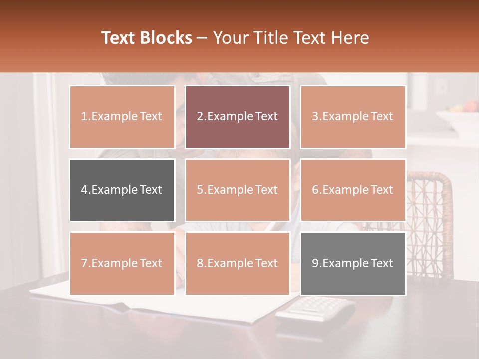 A Man Helping A Young Boy Write Something On A Piece Of Paper PowerPoint Template