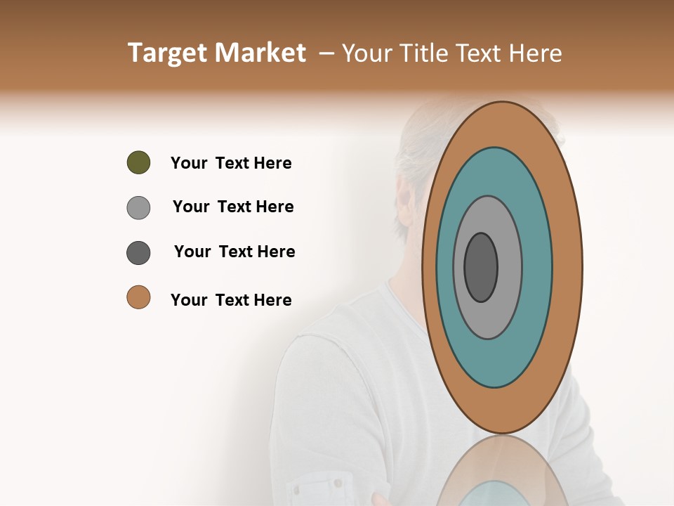 A Man In A Blue Shirt Is Posing For A Picture PowerPoint Template