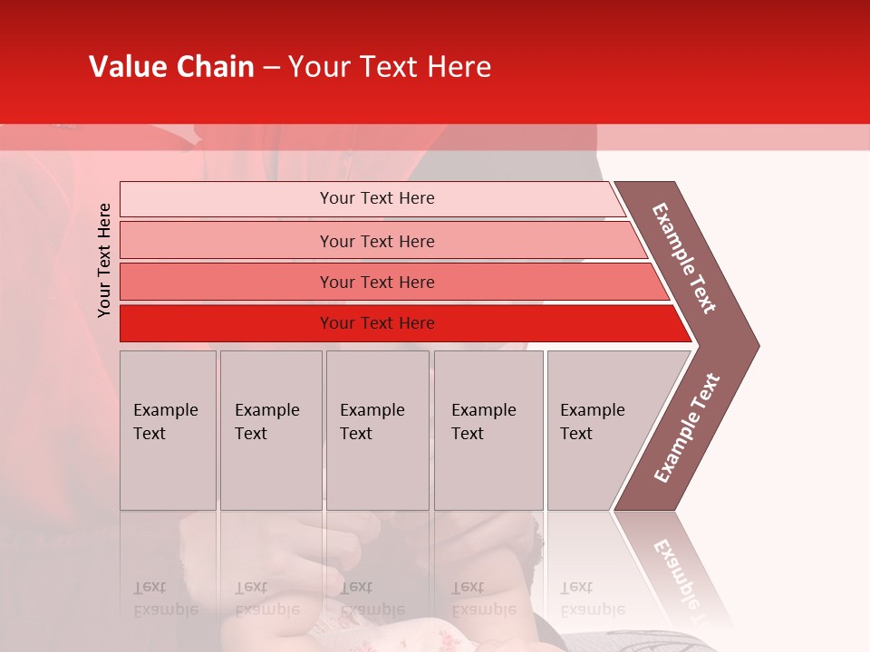 A Woman In A Red Hijab Is Playing With A Baby PowerPoint Template