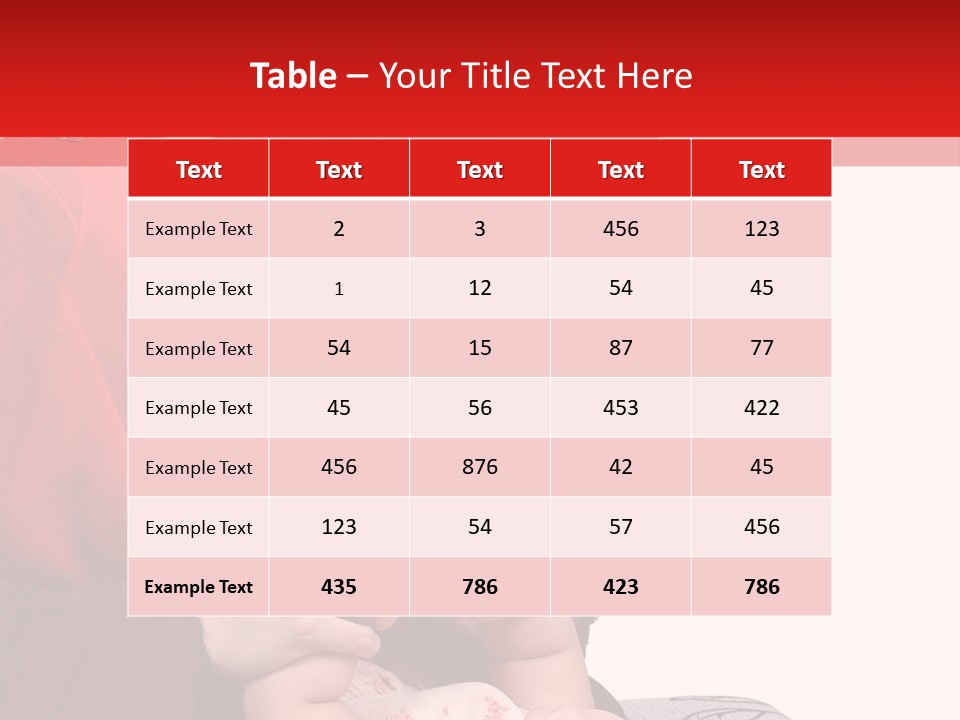 A Woman In A Red Hijab Is Playing With A Baby PowerPoint Template