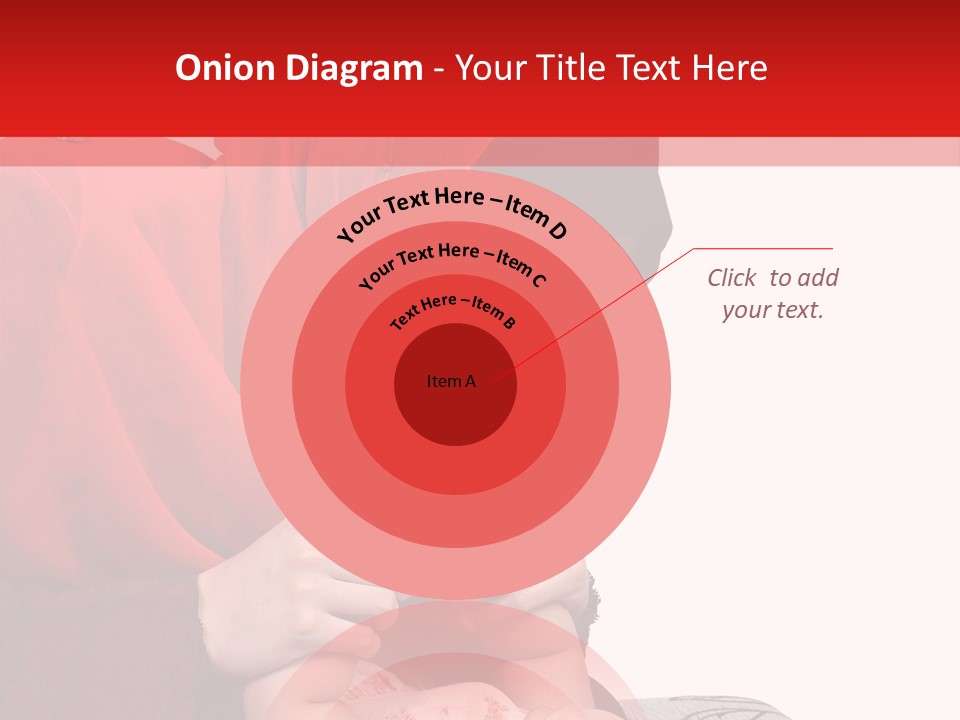 A Woman In A Red Hijab Is Playing With A Baby PowerPoint Template