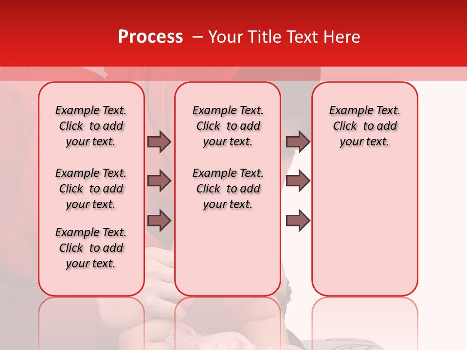 A Woman In A Red Hijab Is Playing With A Baby PowerPoint Template
