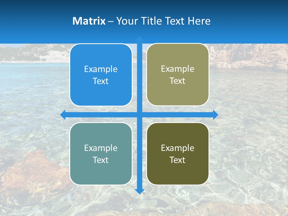 A Body Of Water With Rocks In It PowerPoint Template