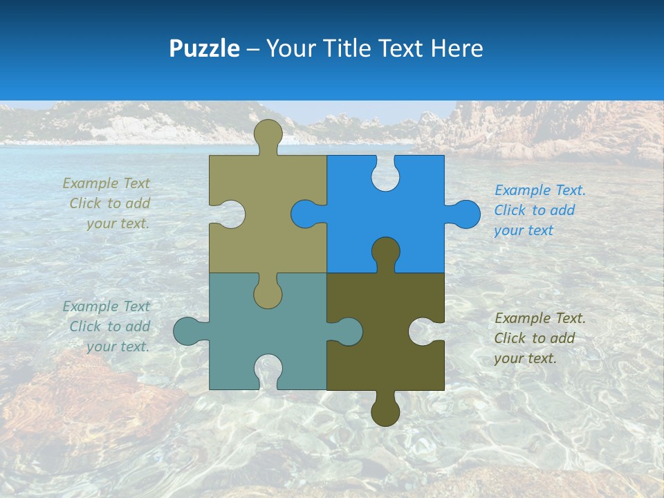 A Body Of Water With Rocks In It PowerPoint Template