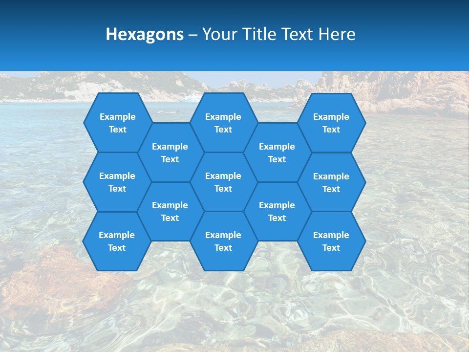 A Body Of Water With Rocks In It PowerPoint Template