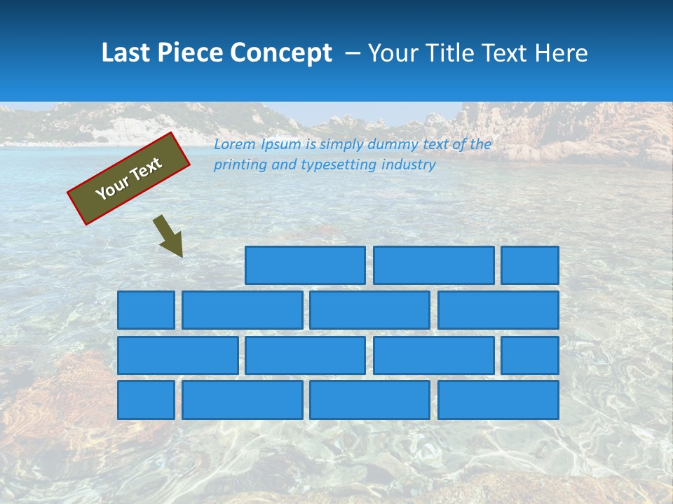 A Body Of Water With Rocks In It PowerPoint Template