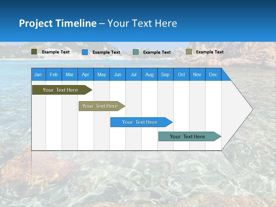 A Body Of Water With Rocks In It PowerPoint Template