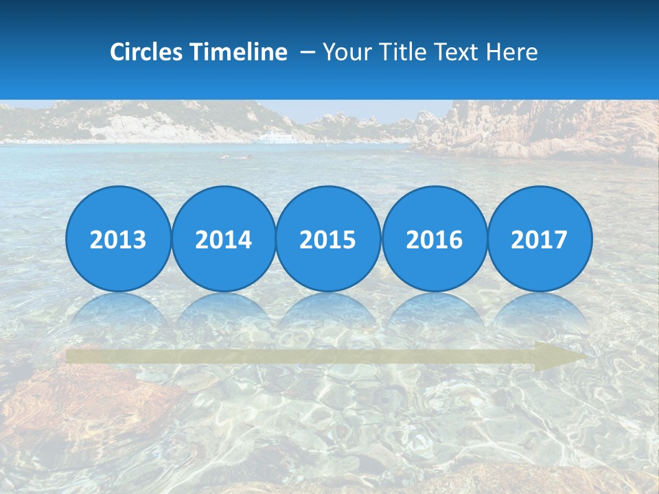 A Body Of Water With Rocks In It PowerPoint Template