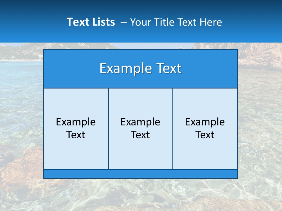 A Body Of Water With Rocks In It PowerPoint Template