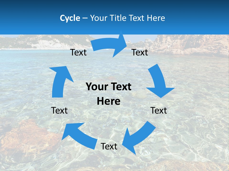 A Body Of Water With Rocks In It PowerPoint Template