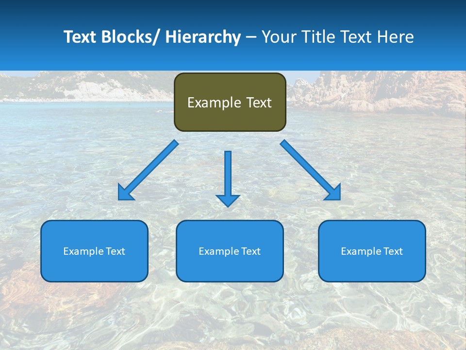 A Body Of Water With Rocks In It PowerPoint Template