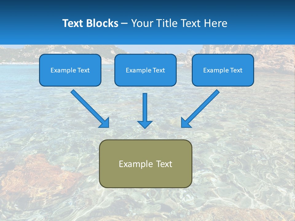 A Body Of Water With Rocks In It PowerPoint Template