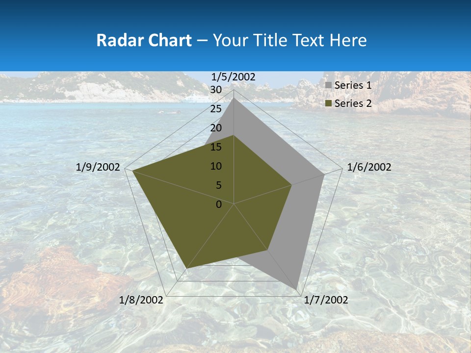 A Body Of Water With Rocks In It PowerPoint Template